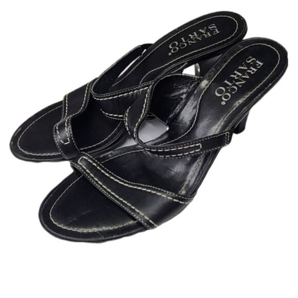 Franco Sarto Women's Black Heeled Sandals Size 10 - Picture 1 of 6